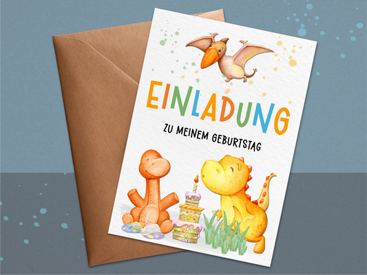 Dino Einladung