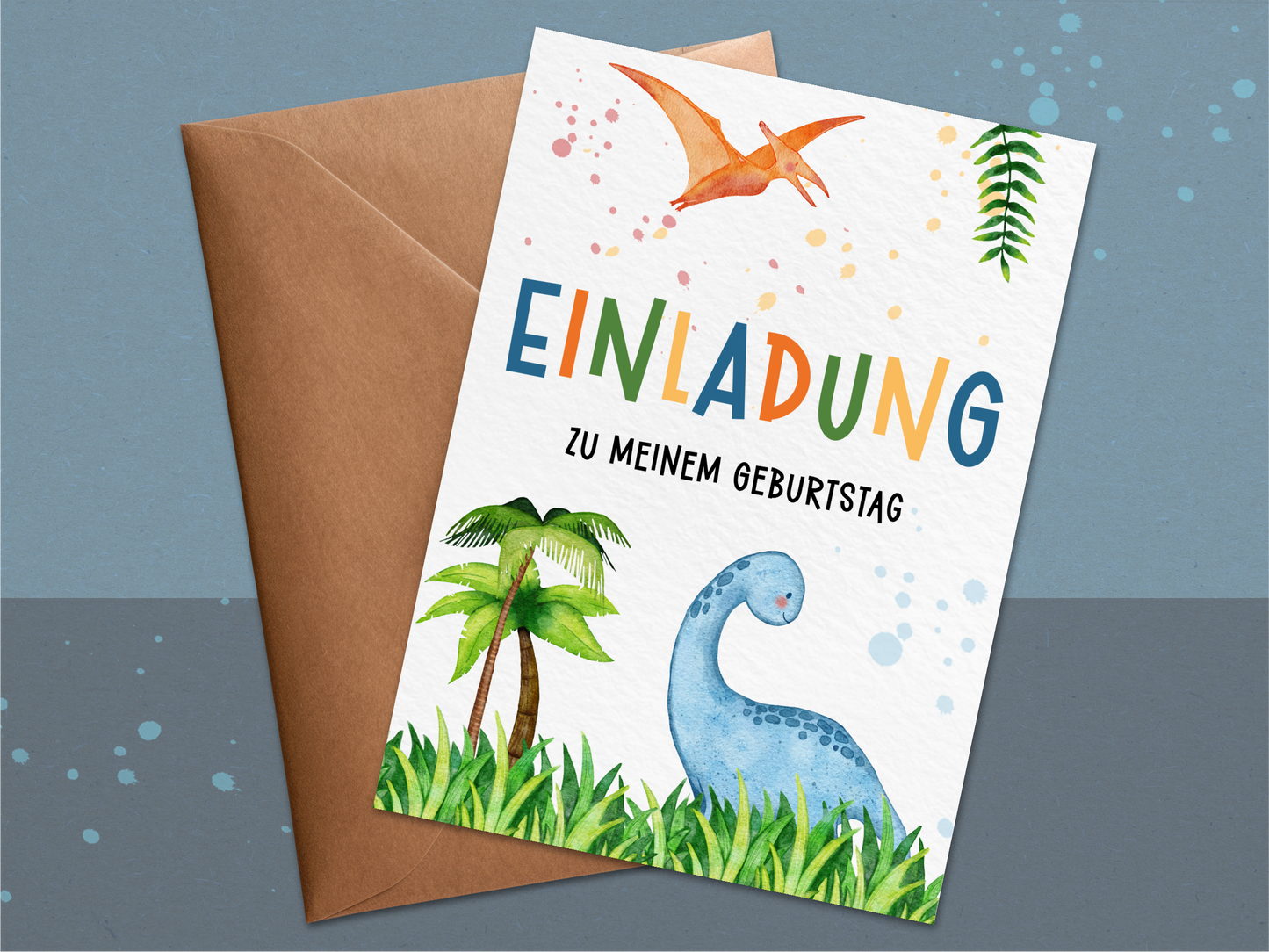 Dinosaurier Einladung