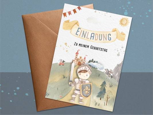 Ritter Einladungskarten