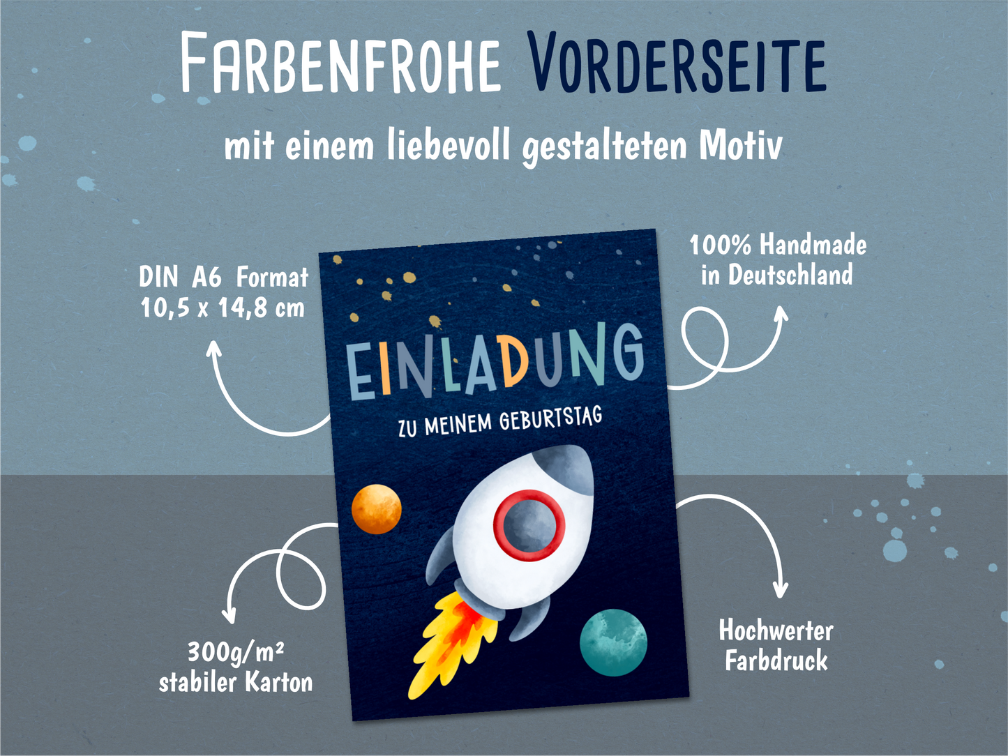 Raketen Einladung