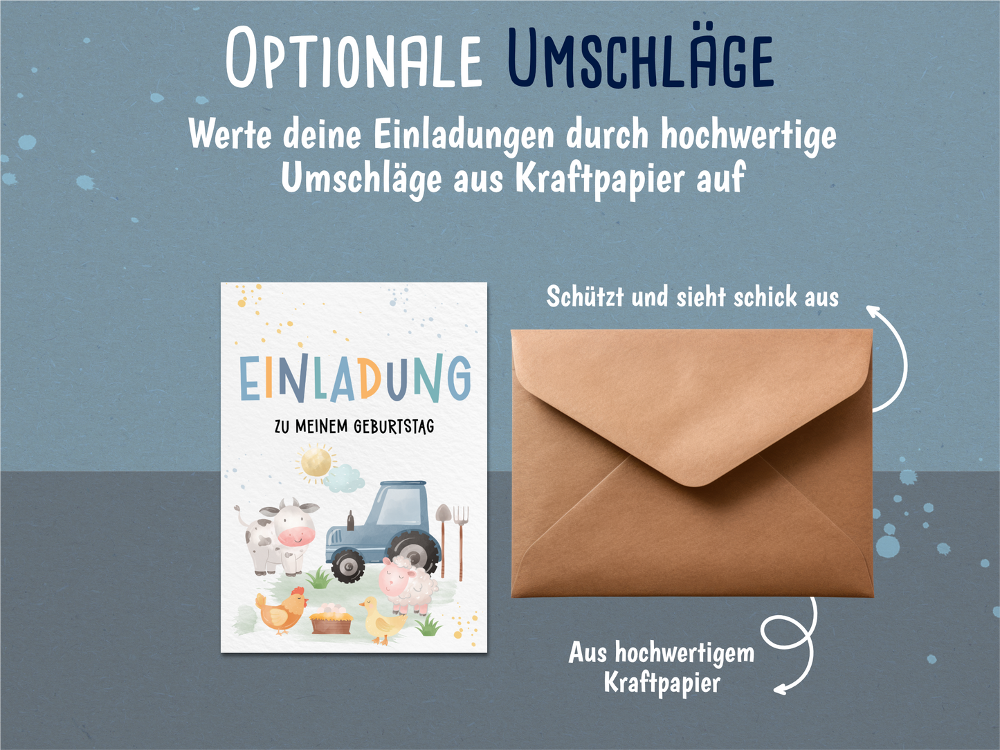 Bauernhof Einladung – Kindergeburtstag
