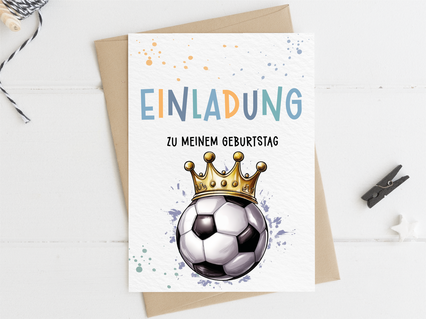 Fußball Einladung