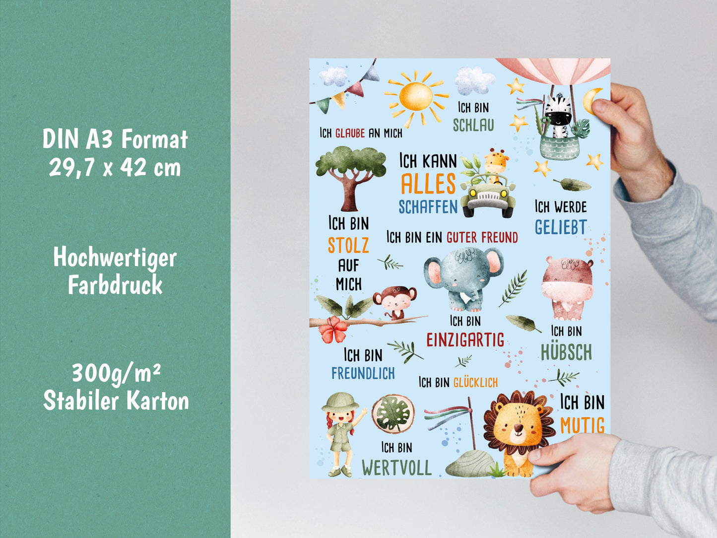 Safari Affirmationsposter