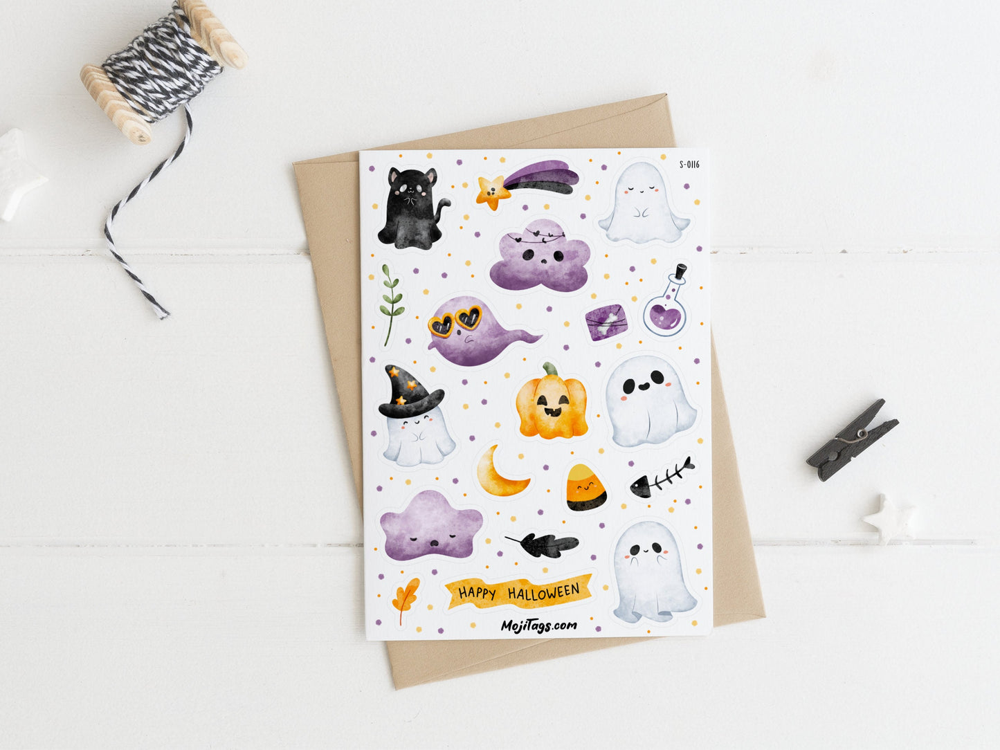 Halloween Stickerbogen
